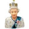 Queen Elizabeth Blown Glass Christmas Ornament - Cody Foster -Finest Christmas Decoration 010402 Cody Foster Queen Elizabeth Ornament 45983.1663091528