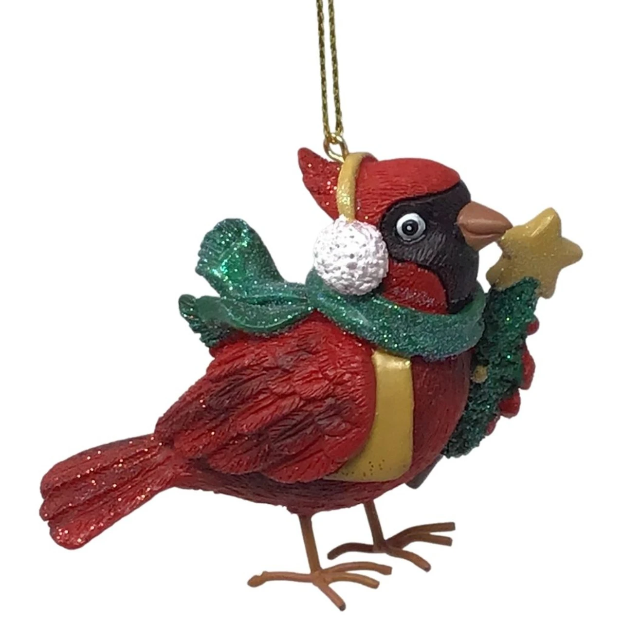 Kurt Adler Cardinal With Tree Ornament 3 Kurt Adler Cardinal With Tree Ornament