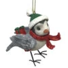 Kurt Adler Chickadee With Red Scarf Ornament -Finest Christmas Decoration 010633C Chickadee With Red Scarf Ornament kurt adler 29092.1646415464