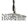 Silver New Hampshire Mountains Ornament -Finest Christmas Decoration 010754 Silver New Hampshire Mountains Ornament 14654.1665076662