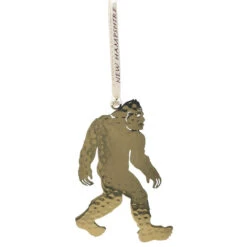 Brass Yeti New Hampshire Ornament