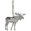 Silver New Hampshire Moose Ornament -Finest Christmas Decoration 010792 Silver New Hampshire Moose Ornament 13176.1665084509