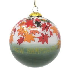 New Hampshire Fall Leaves Ornament