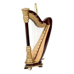Harp Ornament -Finest Christmas Decoration 011196 Harp Ornament side 75804.1678463413