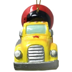 Kurt Adler Cement Truck Ornament -Finest Christmas Decoration 013076B Cement Truck Ornament front 77599.1648053470
