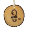Handmade Wood Burn Carving Ornament Of A Hiking Boot Inscribed With (NH) New Hampshire -Finest Christmas Decoration 013641 Hike New Hampshire Ornament 60262.1665064130