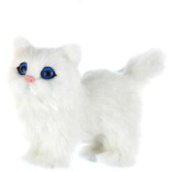 Kurt Adler Plush White Cat Ornament