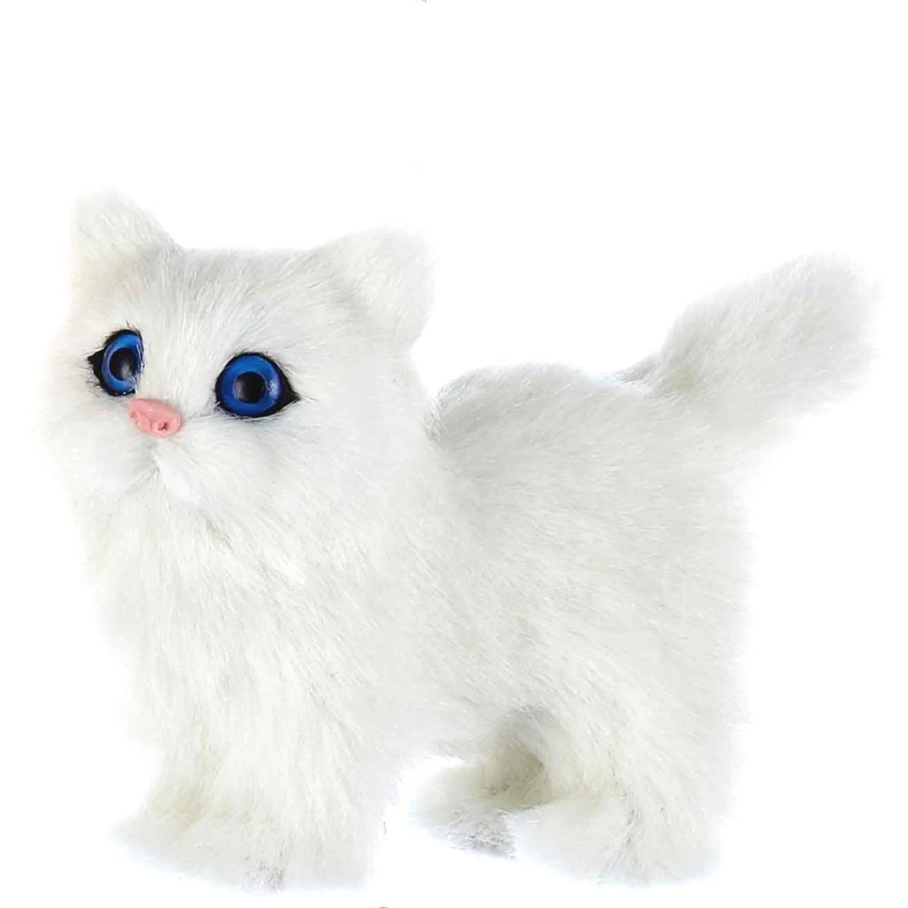 Kurt Adler Plush White Cat Ornament 3 Kurt Adler Plush White Cat Ornament