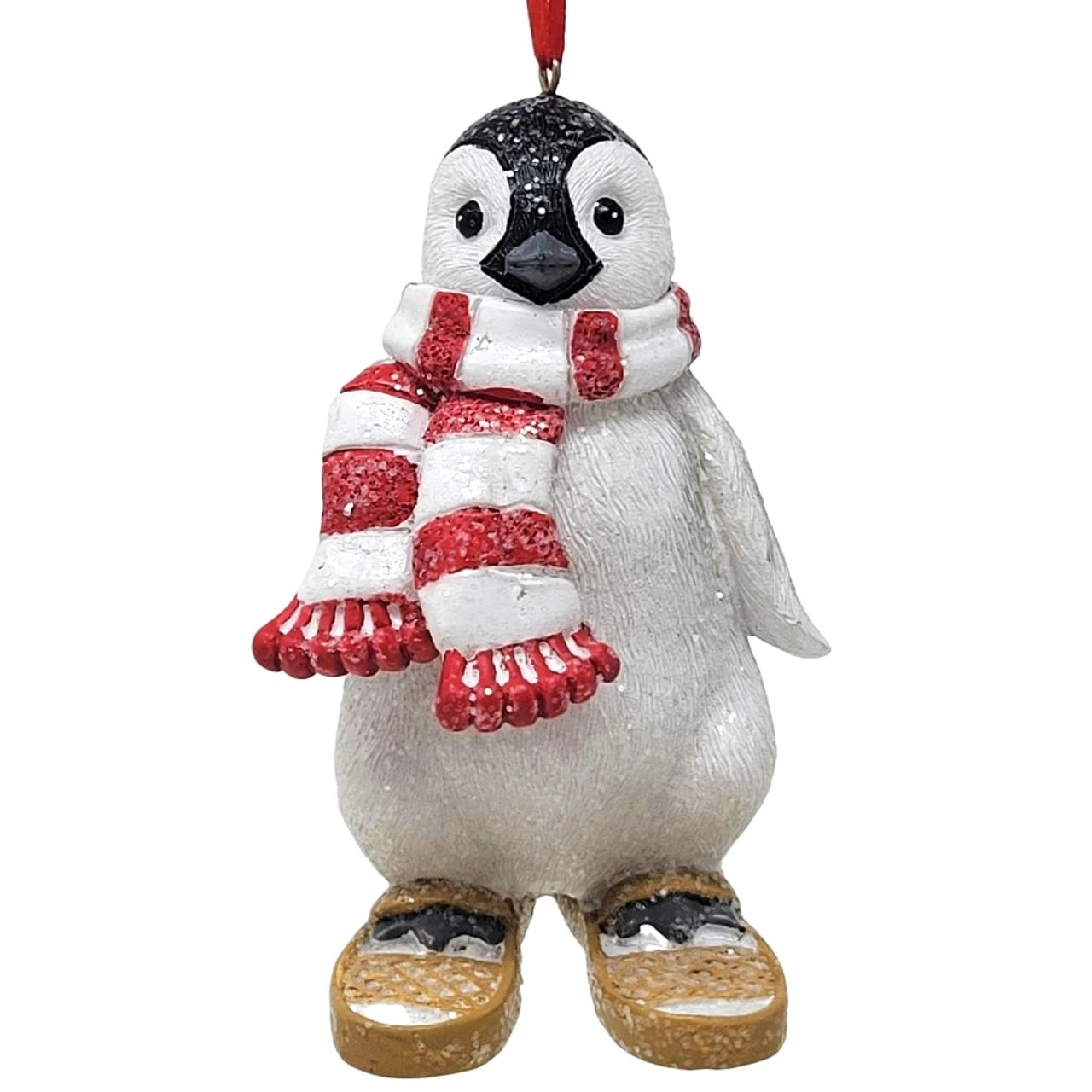 Penguin On Snowshoes Ornament 3 Penguin On Snowshoes Ornament