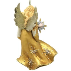 Finest Christmas Decoration -Finest Christmas Decoration 019237B Blonde Angel Ornament Back 54393.1647886504