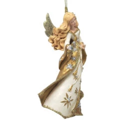 Kurt Adler Blonde Angel Ornament -Finest Christmas Decoration 019237B Blonde Angel Ornament Right 06504.1647884106
