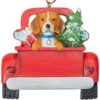 Kurt Adler Personalized Beagle In Back Of Truck Ornament -Finest Christmas Decoration 019401 Personalized Beagle In Back Of Truck Ornament 81335.1650376219