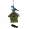 Green Bird House With Bluebird Ornament -Finest Christmas Decoration 019766B Bluebird I Love Birds Ornament 97862.1646238027