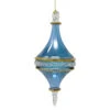Blue And Gold Rounded Diamond Glass Ornament -Finest Christmas Decoration 040856A 1 62103.1691777237