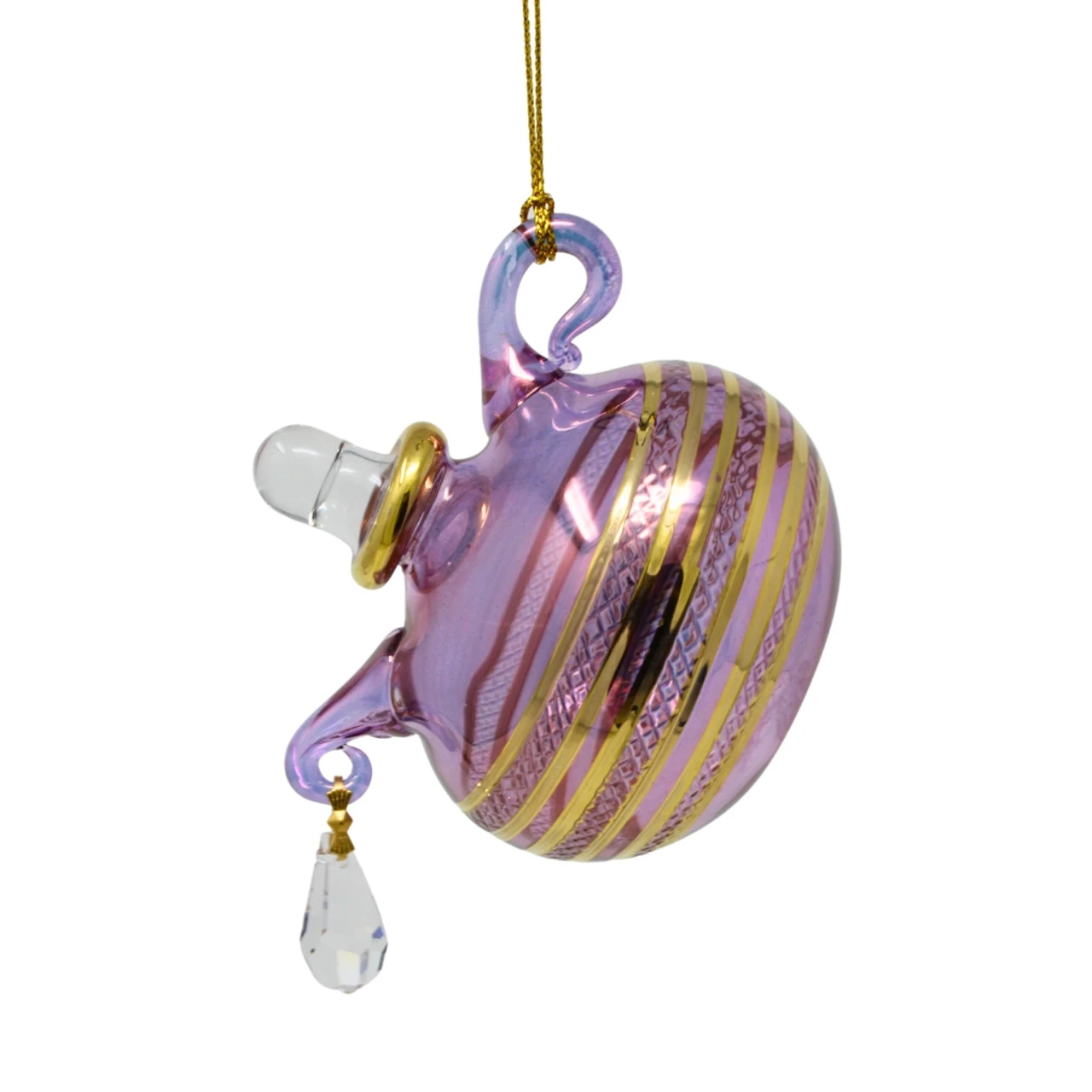 Small Purple Pouring Tea Pot Ornament 4 Small Purple Pouring Tea Pot Ornament - Image 2