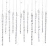 Kurt Adler Clear Glass Icicle Set Of 24 -Finest Christmas Decoration 043730 Clear Glass Icicle Set of 24 03573.1663083451