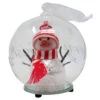 LED Glass Snowman In Red Hat Ornament -Finest Christmas Decoration 044000A LED Glass Snowman In Red Hat Ornament 06229.1667579498