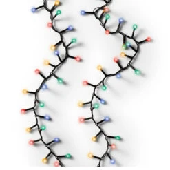 Lumineo 120 LED Multi Color Cherry Lights Black Wire 12 Lumineo 120 LED Multi Color Cherry Lights Black Wire -Finest Christmas Decoration 070314 White background 52443.1668958994