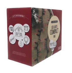 Lumineo 750 LED Pink Lights Green Wire -Finest Christmas Decoration 071519 angle done pink finished 91262.1604888110