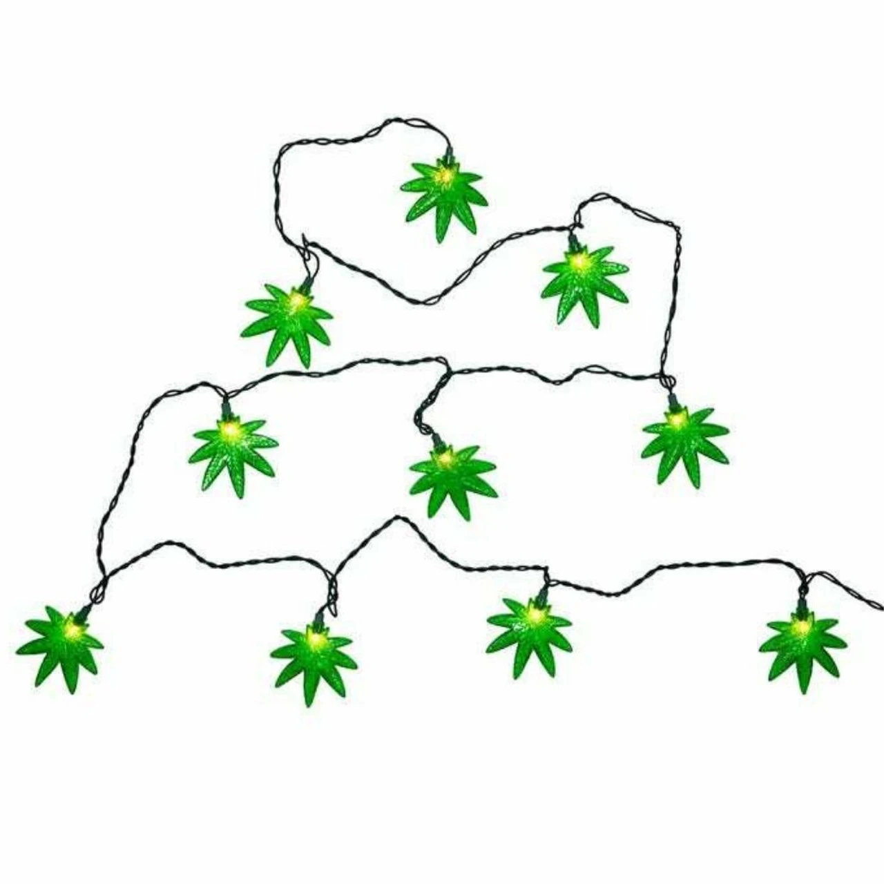 Kurt Adler 10-Light Cannabis Light Set 5 Kurt Adler 10-Light Cannabis Light Set - Image 3