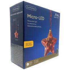 Lumineo Micro LED Red Glass Star -Finest Christmas Decoration 076308 Micro LED Red Glass Star angle 19759.1668441172