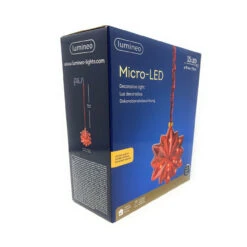 Lumineo Micro LED Red Glass 12 Pointed Star -Finest Christmas Decoration 076310 Angle 31675.1668959665