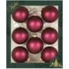 Set Of 8 Garnet Velvet Glass Ornaments 2 Set Of 8 Garnet Velvet Glass Ornaments -Finest Christmas Decoration 100180 Set of 8 Garnet Velvet Glass Ornaments 99183.1666713122
