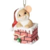 2.75" Mouse Ornament Climbing Out Of A Chimney -Finest Christmas Decoration 1016 Untitled design 80517.1675929188
