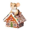 3.2" Mouse Sitting On A Gingerbread House Figurine - Charming Tails -Finest Christmas Decoration 1017 Untitled design 89590.1675929661