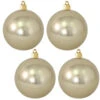 Set Of 4 Champagne Shine Shatterproof Ornaments 1 Set Of 4 Champagne Shine Shatterproof Ornaments -Finest Christmas Decoration 104718 Set of 4 Champagne Shine Shatterproof Ornaments 80182.1666713181