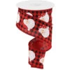 Santa Head On Red And Black Buffalo Plaid Ribbon 10 Yards Long X 2.5 Inch Wide -Finest Christmas Decoration 1066 Untitled design 14177.1680321891