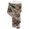 Deer Head Natural Linen Ribbon 10 Yards 2.5 Inch Wide -Finest Christmas Decoration 1072 Untitled design 60584.1680319274