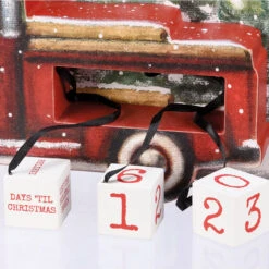 Block Countdown - Red Truck 9 Block Countdown - Red Truck -Finest Christmas Decoration 110096 50 45504.1626258740