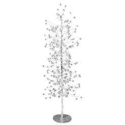 19.75" Silver Bead Branch Christmas Tree