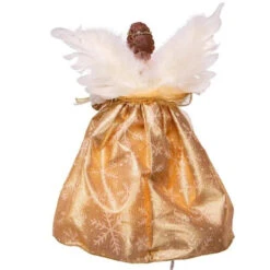 Kurt Adler Gold Angel Tree Topper -Finest Christmas Decoration 112225 Kurt Adler Gold Angel Treetop back 99391.1652115064