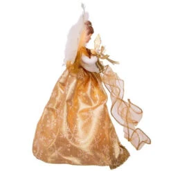 Kurt Adler Gold Angel Tree Topper -Finest Christmas Decoration 112225 Kurt Adler Gold Angel Treetop right 42319.1652115064