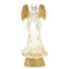 13" Lighted Angel With Gold Swirling Glitter -Finest Christmas Decoration 1145 Untitled design 52692.1679348396