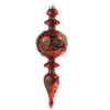 Red And Green Holly Finial And Ball Glass Ornament -Finest Christmas Decoration 1157 Untitled design 16575.1679156592