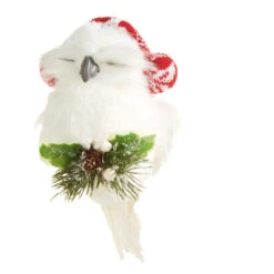 Cozy Owl Wearing Earmuffs Ornament