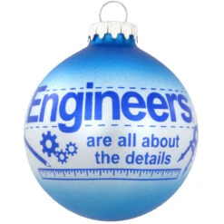 Engineers Glass Ornament