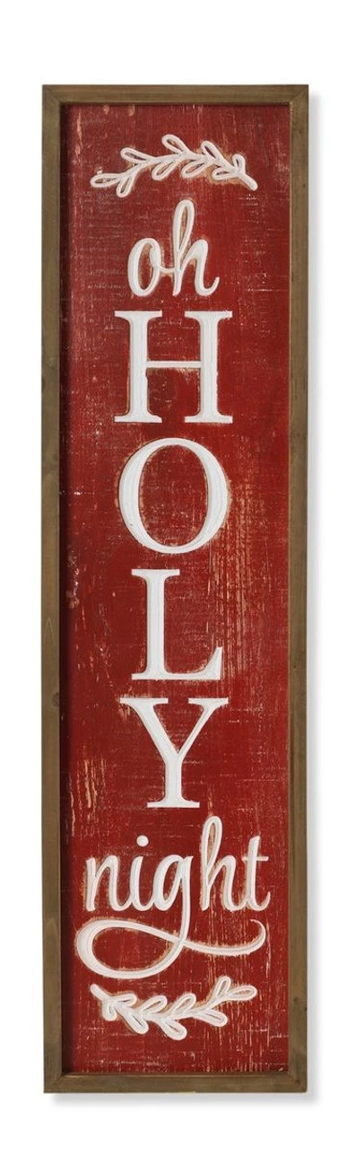 Holy Night Standing Wood Sign 3 Holy Night Standing Wood Sign
