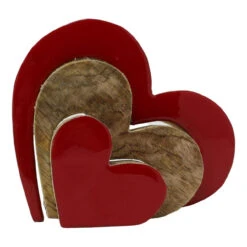 Deco Heart Wood Figurine