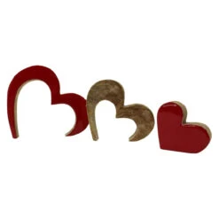 Deco Heart Wood Figurine -Finest Christmas Decoration 121480 Deco Heart Wood Figurine split 85120.1675784606