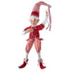 Large Posable Elf With Candy Cane -Finest Christmas Decoration 122442A Large Posable Elf with Candy Cane 59313.1666978393