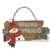 Wall Hanging With A Snowman And Insignia "Welcome Friends" 1 Wall Hanging With A Snowman And Insignia "Welcome Friends" -Finest Christmas Decoration 122630A 00051.1634216135