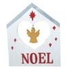 Noel Angel In Heart Wood Sign -Finest Christmas Decoration 122676C Noel Angel Wood Sign 03690.1663956611