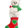 Personalized Baby Polar Bear Stocking Ornament -Finest Christmas Decoration 1236R 41860.1636195008