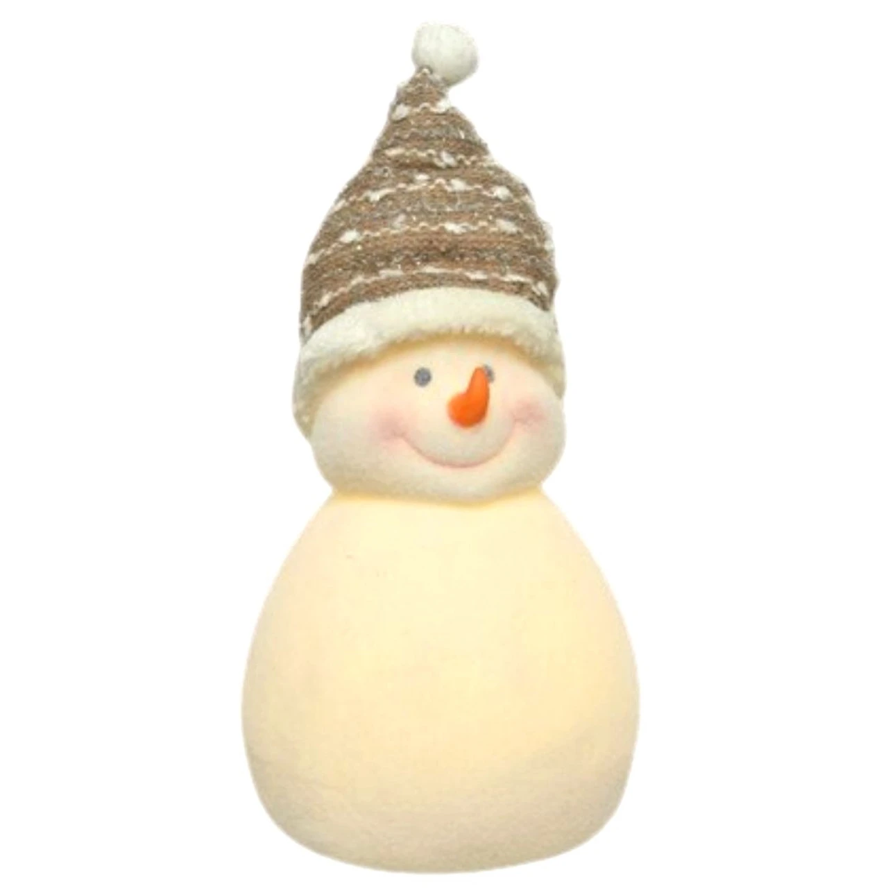 Small LED Flocked Snowman 3 Small LED Flocked Snowman