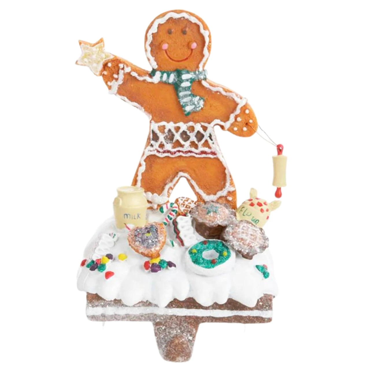 Kurt Adler Boy Gingerbread Stocking Holder 3 Kurt Adler Boy Gingerbread Stocking Holder