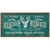 Sleigh Rides Hanging Wood Sign -Finest Christmas Decoration 129998C Sleigh Rides Hanging Wood Sign 21211.1666975208